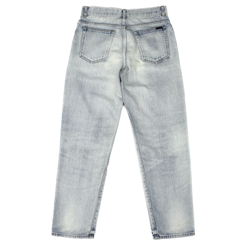NWT $795 Saint Laurent Made in Japan Distressed Denim Carrot Jeans 31 AUTHENTIC - Picture 2 of 9