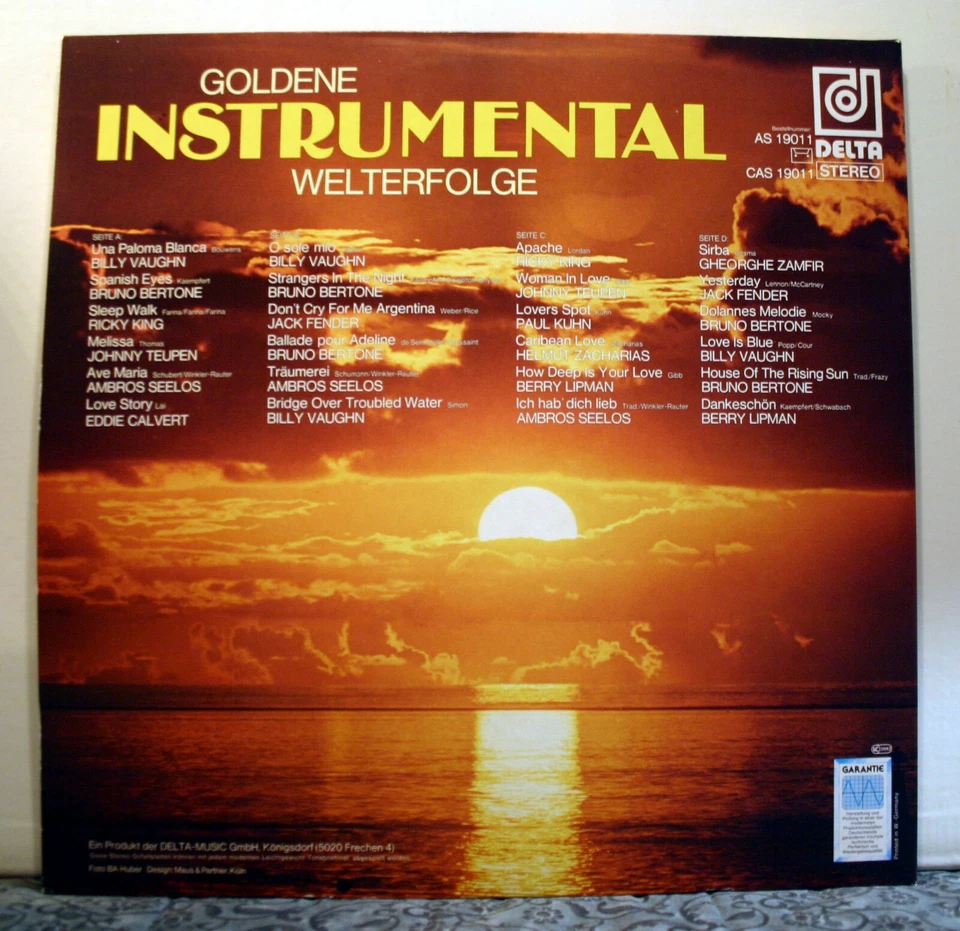 2 LP Goldene Instrumental Welterfolge - Delta AS 19011 - Vinyl Zustand: Mint - Bild 2 von 3