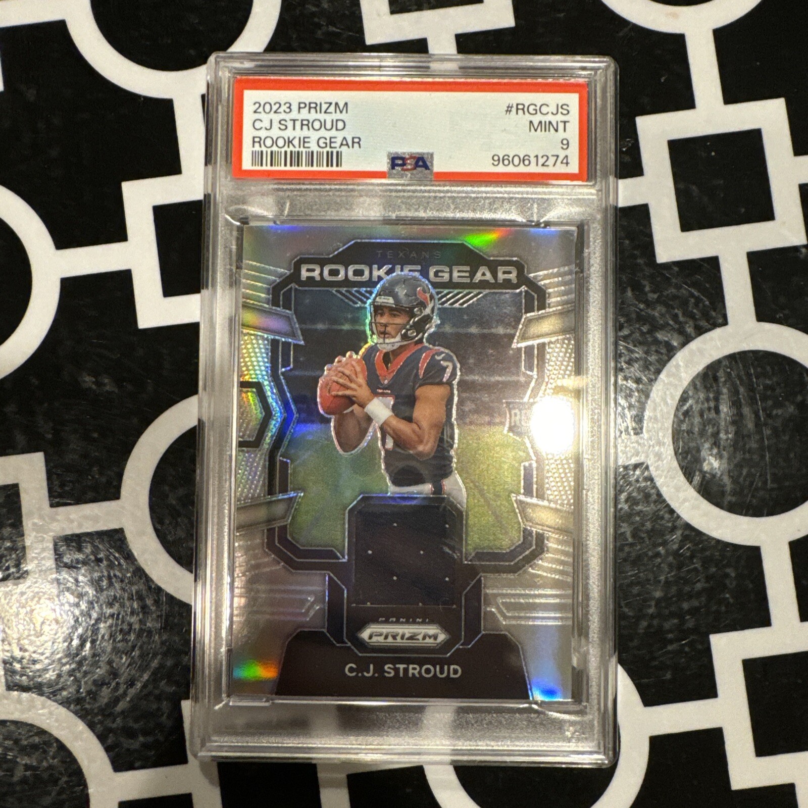 2023 Panini Prizm Cj Stroud Rookie Gear Silver Prizm RC #RG-CJS Texans