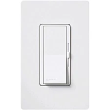Lutron DVWFSQ-FH-WH 1.5 Amp Diva Single-Pole or 3-Way Fan Control, White