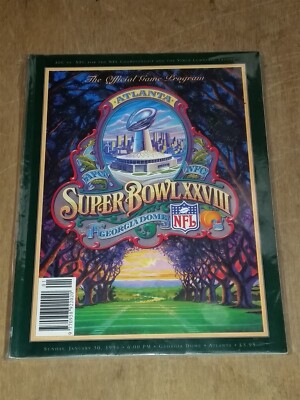 SUPER BOWL XXVIII 1993 OFFIZIELLES SPIELPROGRAMM NFL COWBOYS VS BILLS ATLANTA