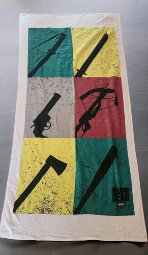 Walking Dead AMC Supply Box Beach Towel 60" X 24" New Zombie Wincraft 2018