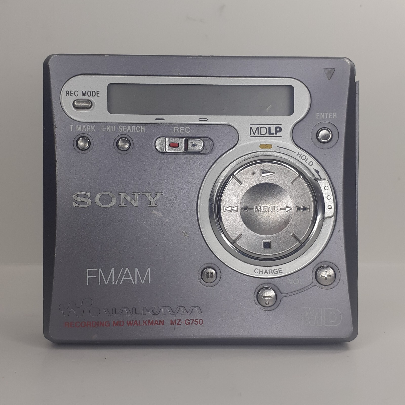 SONY MiniDisc WALKMAN MZG750 Recording MD FOR PARTS/REPAIR Sold AS