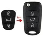 For Kia Key Fob-3 Button Rubber Pad Insert For Ceed Rio Picanto Sportage Sorento