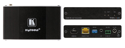 4K HDR HDMI PoC Transmitter with RS 232 & IR over Long Reach DGKat 2.0