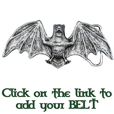 Vampir Fledermaus Metall Gürtelschnalle Biker UK Fledermäuse Gothic Goth