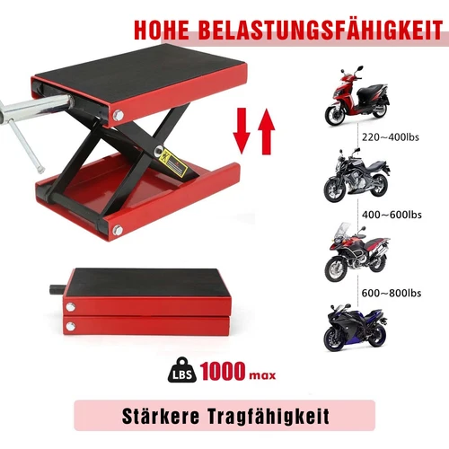 500 kg Motorradheber Motorradhebebühne Montagebock Motorrad Heber Hebebühne DHL - Bild 3 von 12