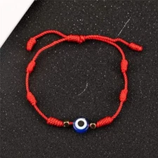 Evil Eye Double Protection Red String Handmade Men Women Good Luck Bracelet