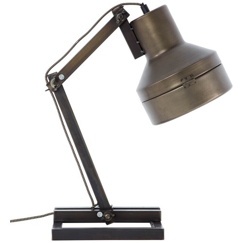 Brilliant 99037/46 Hardwork Tisch Leuchte Metall/Glas schwarz stahl Lese Lampe - Bild 3 von 10