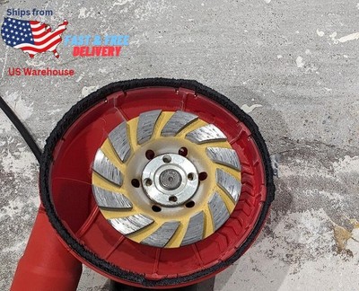 2 Pcs 4 inch Diamond Segment Grinding Wheel Disc Grinder Cup Concrete Stone Cut