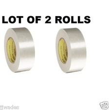 2 ROLLS 3M 8981 SCOTCH FILAMENT TAPE 1-7/8" WIDE X 60 YDS HIGH TENSILE STRENGTH