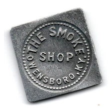 THE SMOKE SHOP • GOOD FOR 2½¢ IN TRADE • OWENSBORO, KENTUCKY, KY. • TC-109790