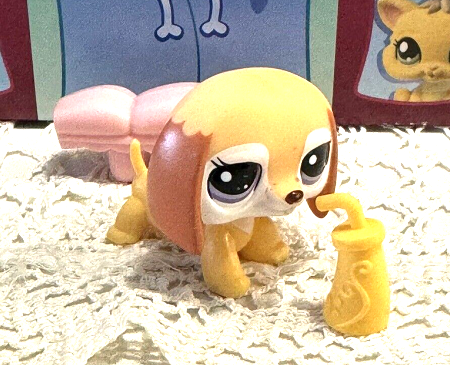 Littlest Pet Shop #2529 - Chien Teckel (Dachshund) Original HASBRO - Authentique