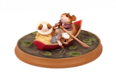 Wee Forest Folk PM-6 Forget-Me-Knot - Red Boat (Retired)