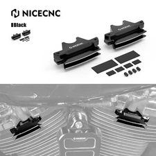 Pair Finned Spark Plug Covers For Harley M8 CVO Street Glide FLHXSE 2017-2022