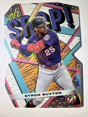 2023 TOPPS PRISTINE BYRON BUXTON OH SNAP DIE-CUT REFRACTOR SP TWINS