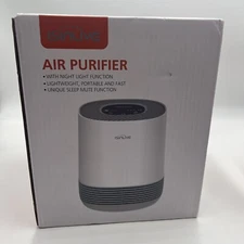 isinlive Air Purifier Vortex V1 Night Light Portable Sleep Mute HEPA Filter NEW!