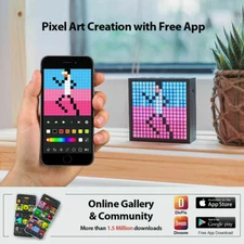 Divoom Timebox EVO Pixel Art LED Bluetooth Speaker Clock Alarm App Control Smart