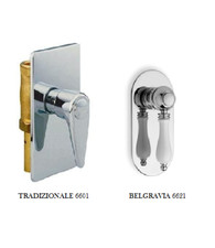 PASSO RAPIDO INCASSO FLUSSOMETRO SCARICO WC MAMOLI ART 6601 CROMO 6621 BELGRAVIA