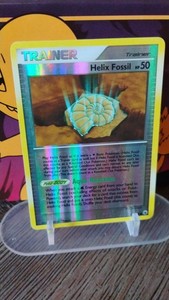 HELIX FOSSIL Majestic Dawn POKEMON Reverse Holo 2008 TRAINER Trading Card 91/100