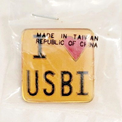 New NASA ''I LOVE USBI'' United Space Boosters Inc Space Shuttle Boosters Pin