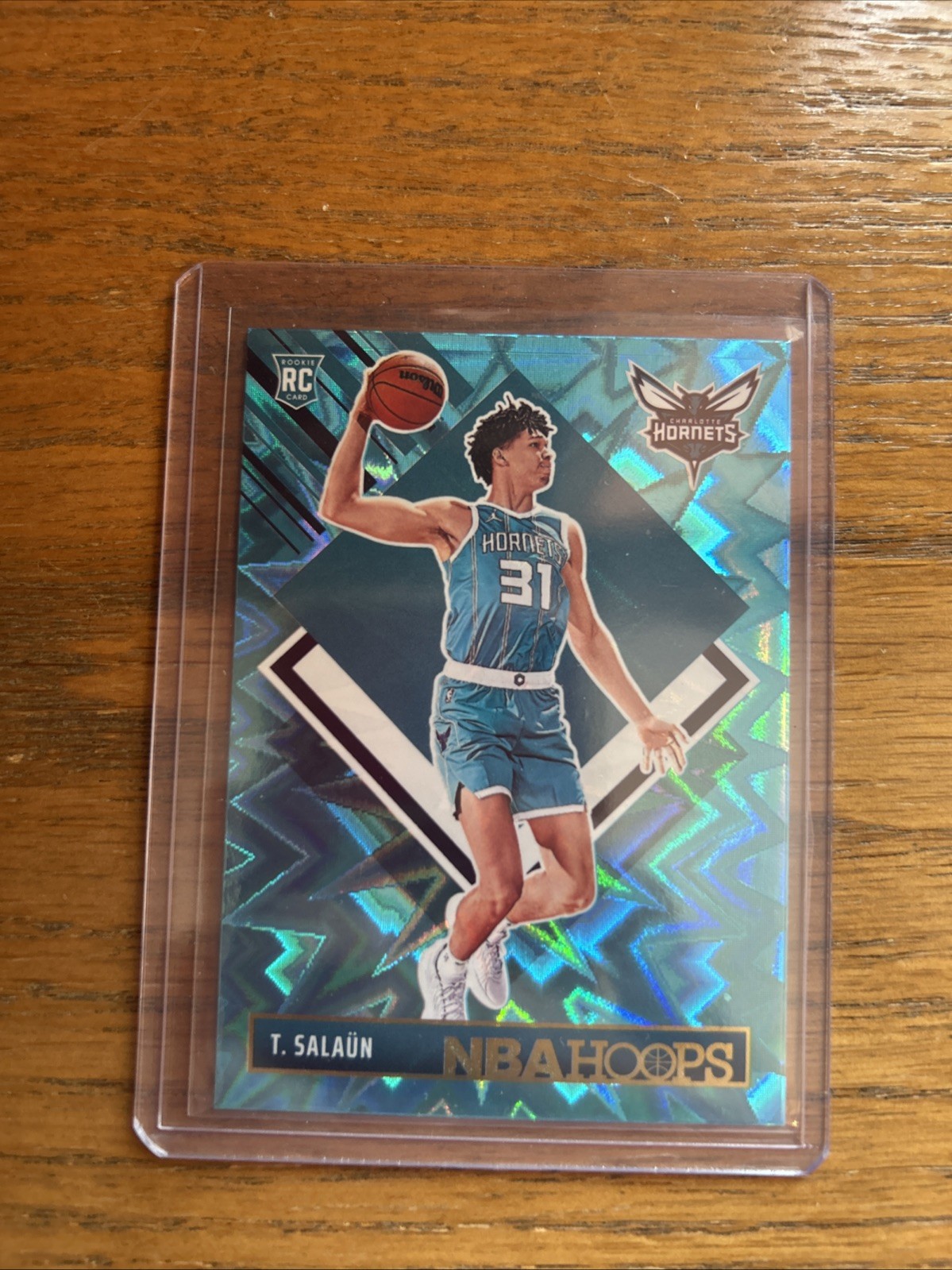 2024-25 Panini Nba Hoops - Hoops Tribute Tidjane Salaun #292 Teal Explosion (RC)