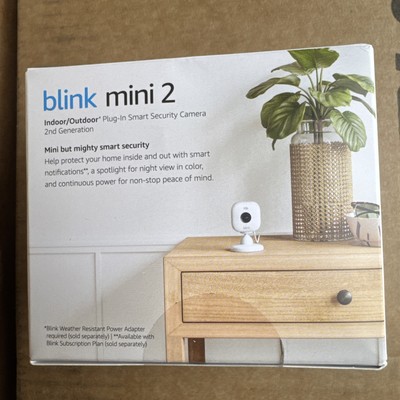 Blink Mini 2 Plug-in smart security camera HD night color vision, 2nd Generation