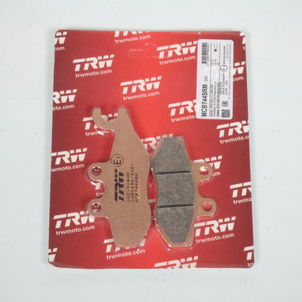 Plaquette de frein TRW Gilera Nexus 125 ie supprimez les sifflements au freinage