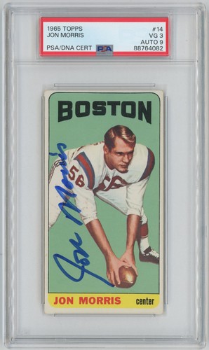 Jon Morris #14 1965 Topps card