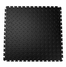 Garage Floor Tiles Workshop Interlocking Jigsaw Checker Plate Click Flooring PVC