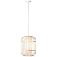Brilliant Bones Pendel HäNge Lampe Leuchte 30Cm Bambus Holz Design E27 Dimmbar