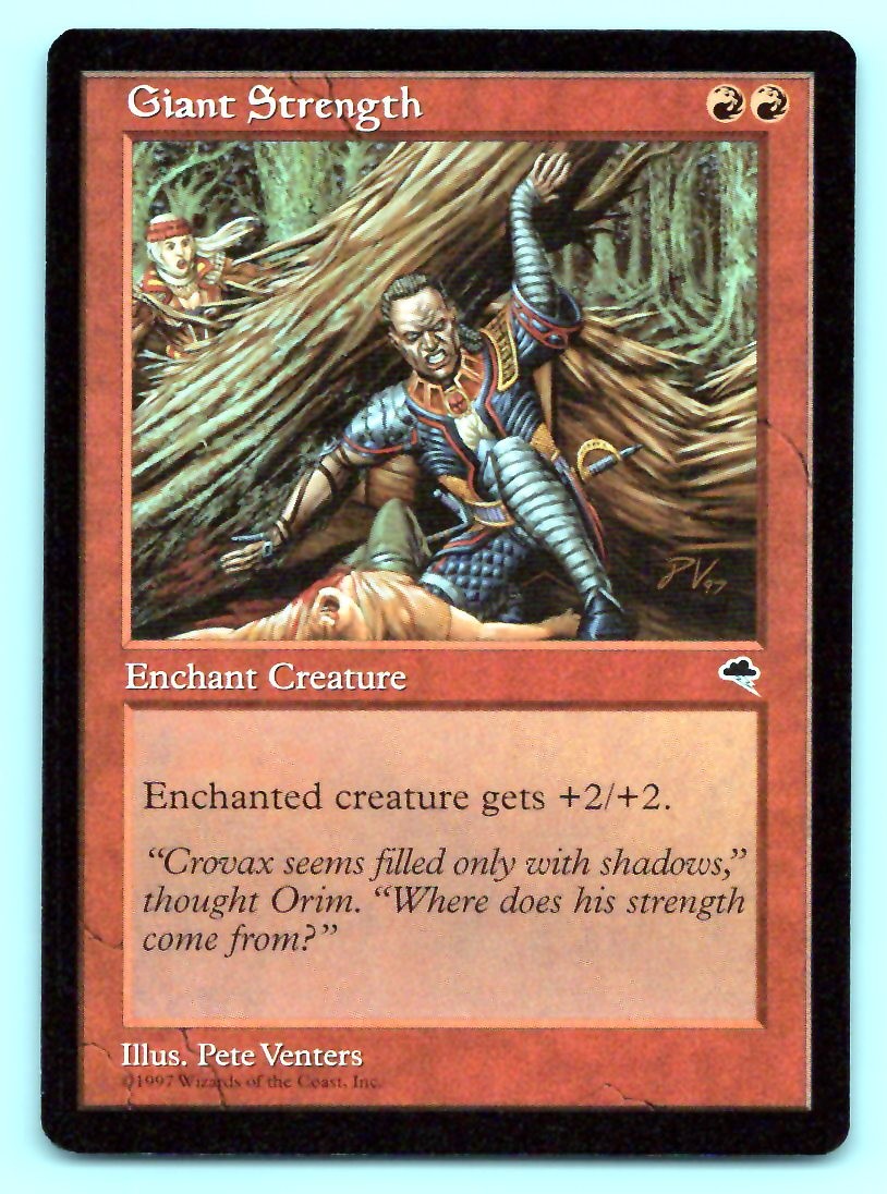 Magic: The Gathering Giant Strength 178 Tempest TMP C LP