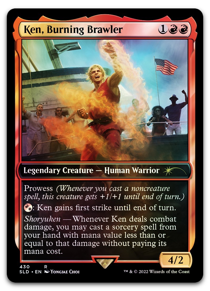 Ken, Burning Brawler #430 (Foil) (NM) Secret Lair Drop SLD Magic MTG