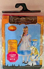 Alice in Wonderland Disney Alice DELUXE Costume Girls M 7-8 Ages 7+