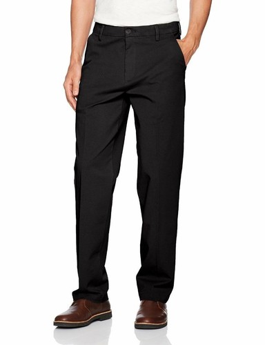 NEW MENS DOCKERS WORKDAY KHAKI BIG & TALL BLACK PANTS SMART FLEX 34 38 477180003