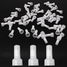 Crimp Caps 1000 Pcs CE5 Closed End Crimp Connector 12-10 AWG Gauge Wire End C...