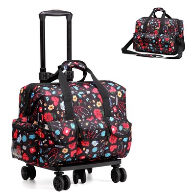 Nurse Rolling Medical Duffle Bag Work Nursing School College Student Must Hav...