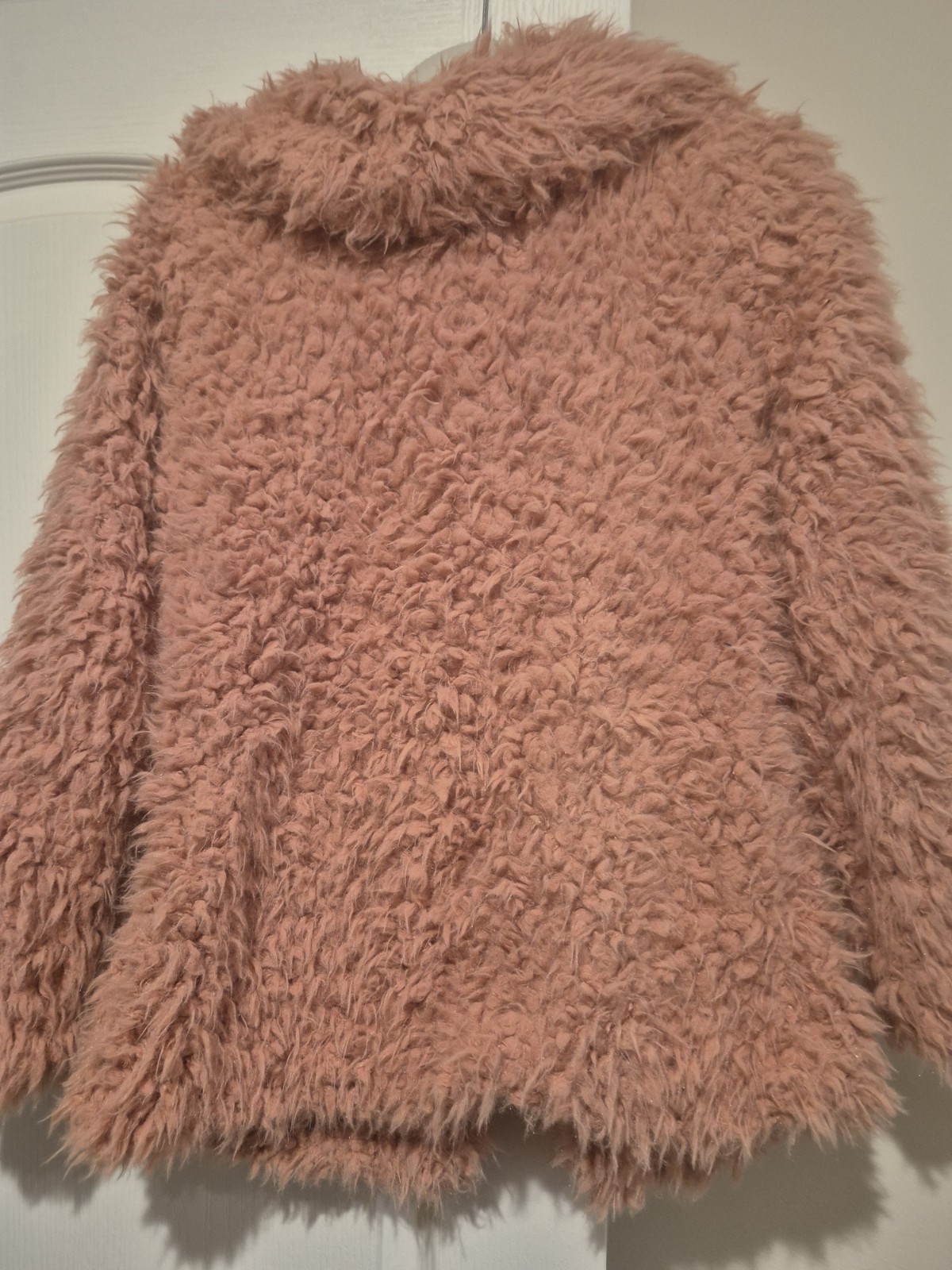 SUPERNOVA Pink Collared Open Front Lined Jacket L… - image 8