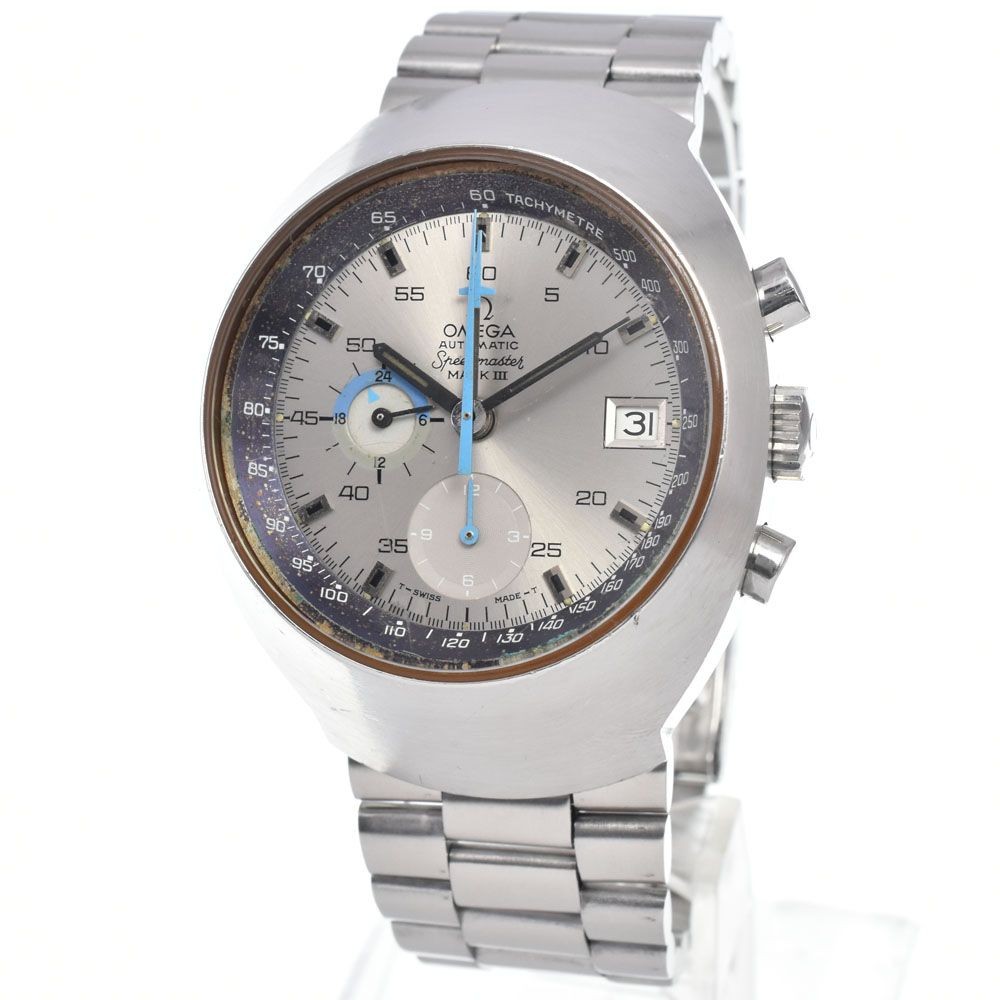 Omega Vintage Speedmaster Mark III Chronograph Cal.1040 Silver Automatic Men's W image 2