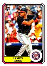 2025 Topps Archives #87BB-3 James Wood 1987 Topps Boardwalk and Baseball
