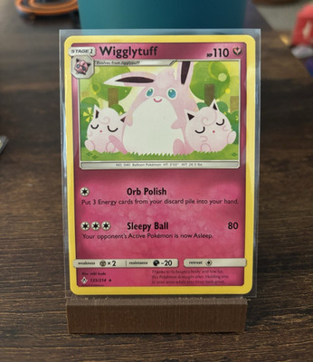 Wigglytuff 135/214 SM-Unbroken Bonds 2019 English Rare Holo 110 HP Sleepy Ball