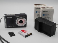 Sony Cyber-shot DSC-W90 7.2MP Compact Digital Camera Black 3x Zoom USB