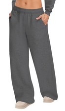 Womens Sweatpants Wide Leg Drawstring Workout Casual Baggy Pants High Waist w...