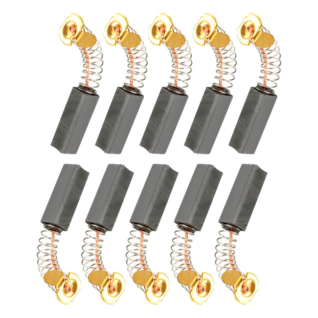 Set of 10, Carbon Brushes for Electric Motors 20mm x 7mm x 6mm Replacement Part
