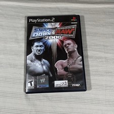 WWE SmackDown vs Raw 2006 PS2 Complete CIB Black Label