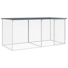 Chicken Cage Anthracite Galvanized steel 80 x 39 x 35.4 in vidaXL