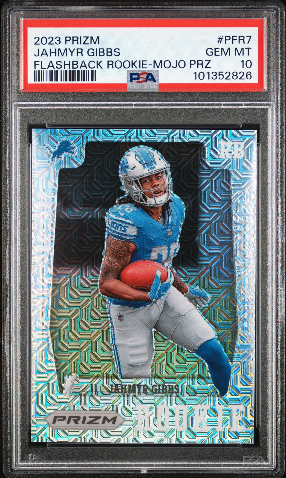 Jahmyr Gibbs Panini Prizm Flashback Rookie #PFR7 Mojo