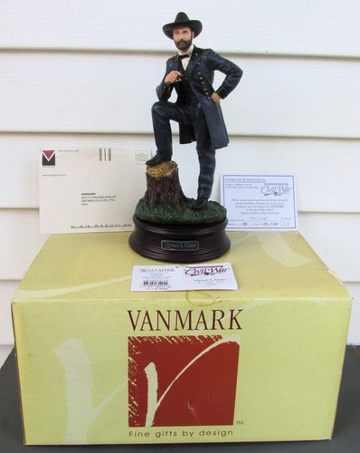 Commanding Images of the Civil War General Ulysses S. Grant Figure Vanmark MIB