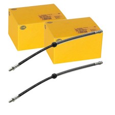 2X HELLA BREMSSCHLAUCH BREMSSCHLÄUCHE VORNE passend für CITROËN ZX 
