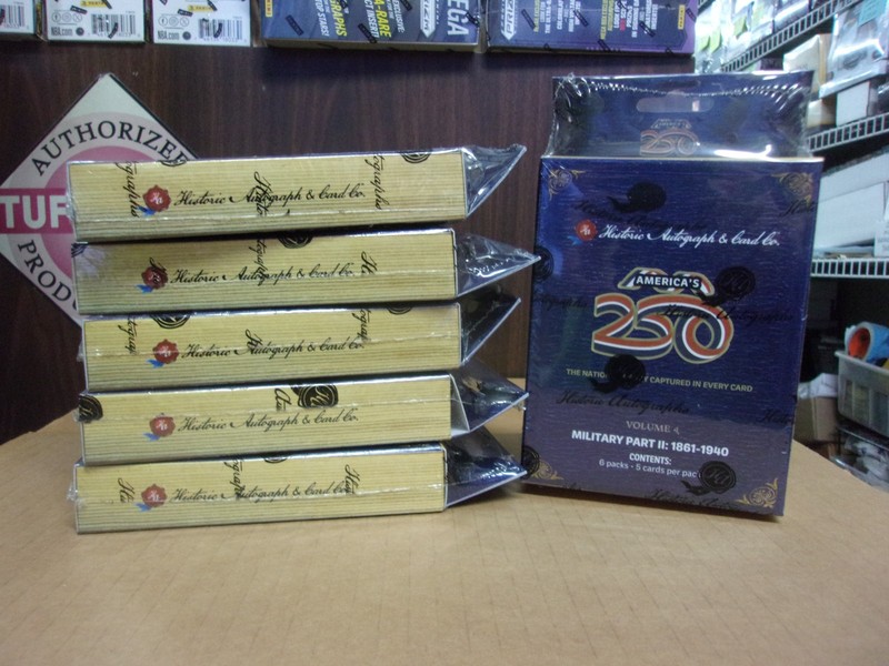 LOT OF (6) 2026 HISTORIC AUTOGRAPH AMERICA'S 250 MILITARY PART 2 VOLUME 4 BOXES